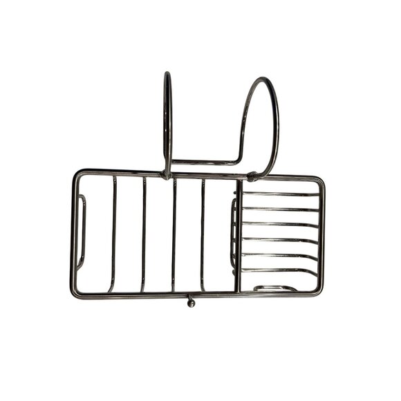 Stainless Steel Over-The-Sink Sponge & Soap Holder With Drainage Design C39 - Picture 5 of 5